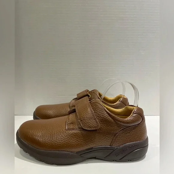 Dr. Comfort STK #6020 William Chestnut Easy Closure Shoes Men’s Size 9 1/2 W NIB